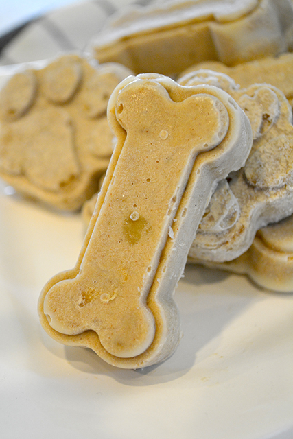 Peanut Butter and Banana Frozen Dog Treats_TBTP